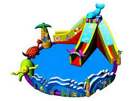 Inflatable Water Obstacle Course Inflatable Ground Equipment Water Toys