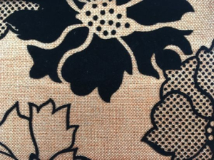 Plain Linen Flocking Upholstery Fabric for Sofa and Chair
