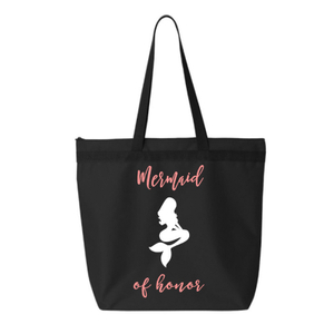 Organic personalized tote bag Bride squad bag