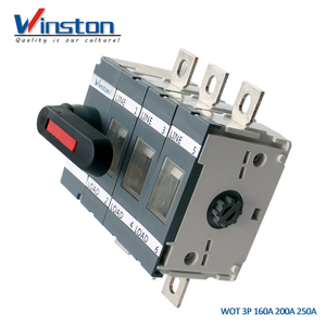 Interruptor aislador eléctrico de la serie WOT 160A 200A 250 Amp 3P