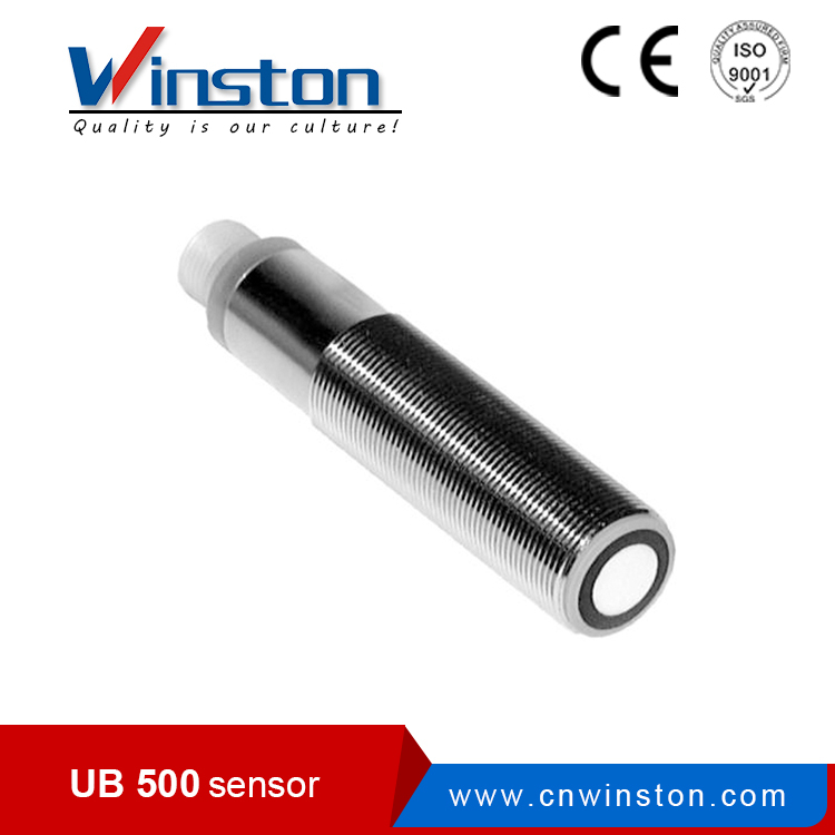 Sensor de posición programable del sensor ultrasónico M18 (UB500-18GM-E5-V1)