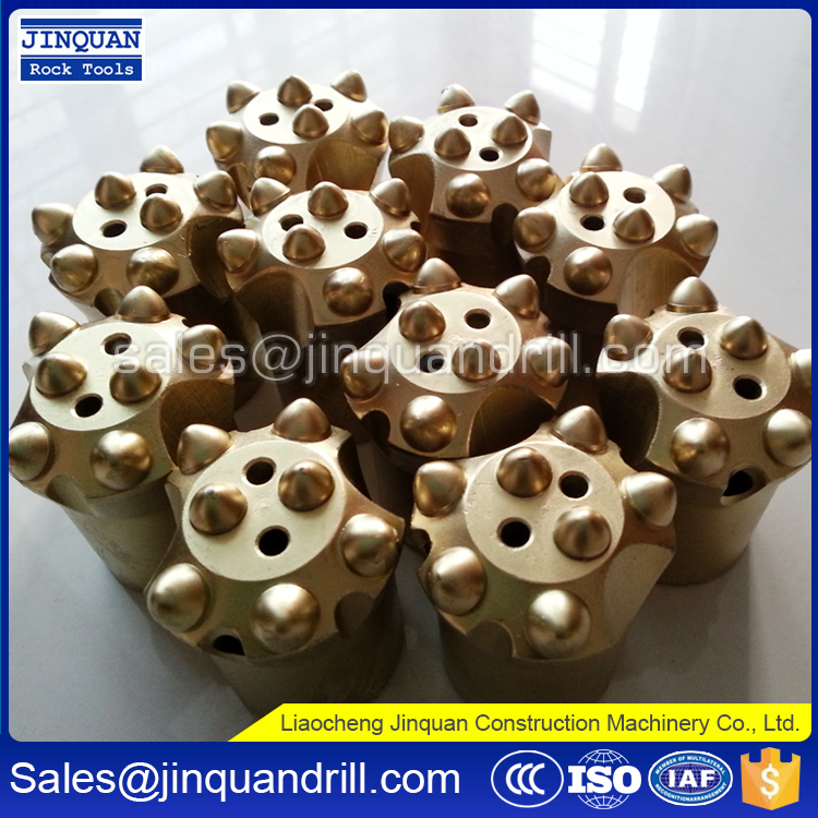 7 degree tapered button drill bits 7 carbide buttons for mining jack hammer