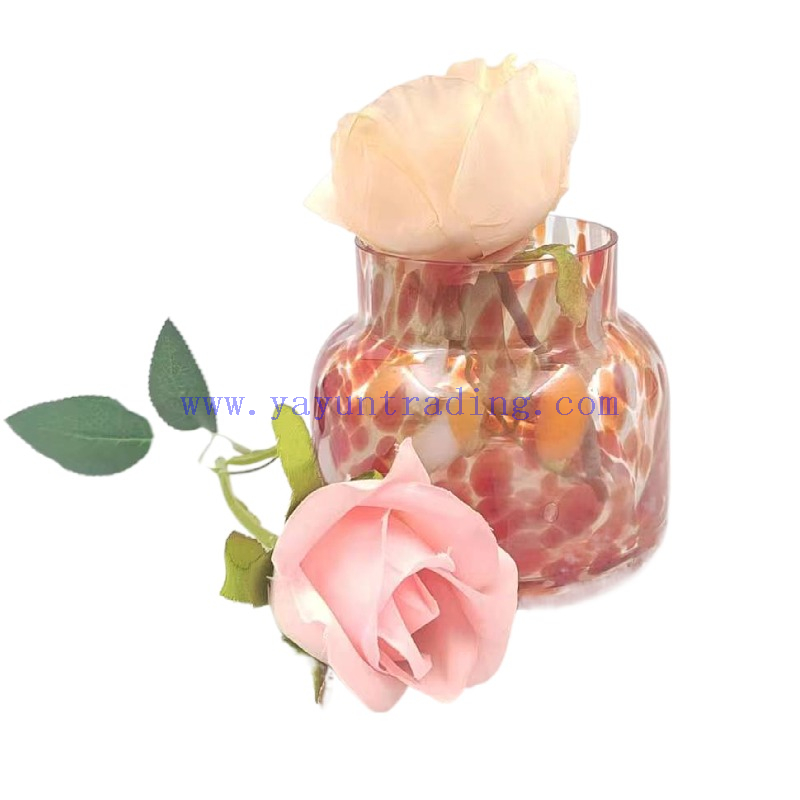 Yayun handmade 2024 iridescent leopard candle jar