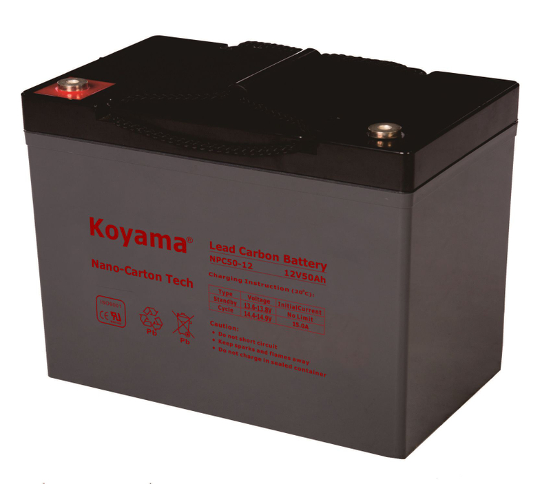 12V 50AH High Quality Deep Cycle Lead Carbon Battery NPC50-12
