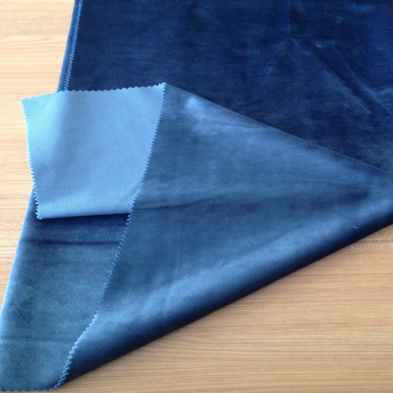 Upholstery 100% Polyester Silk Velvet Fabric in Haining
