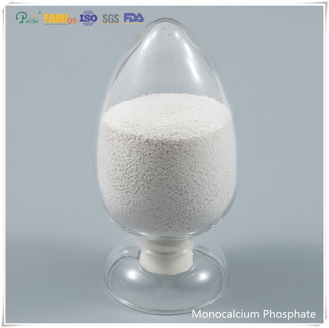 Grado de alimentación de gránulos de fosfato monocálcico blanco MCP CAS NO 7758-23-8 para peces y cerditos