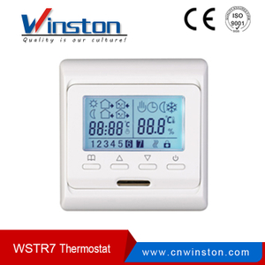 Utilice ampliamente el termostato de ambiente de programación semanal WSTR7