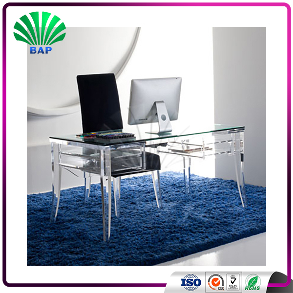 Modern Glass Top Office Table Acrylic Manager Office Table Design