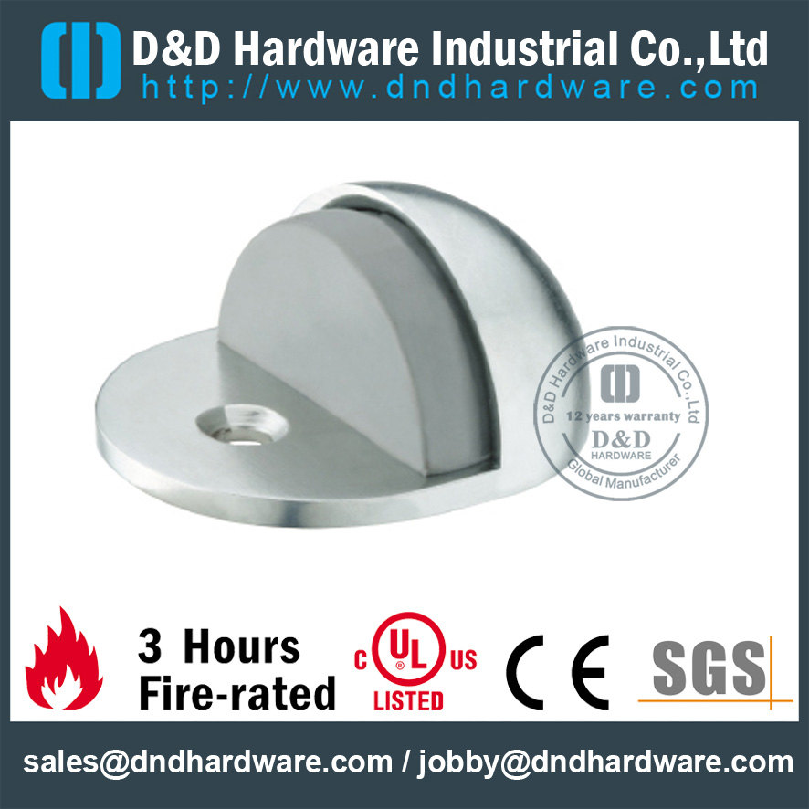Tope de puerta semiesférico de acero inoxidable durable para puerta de ducha-DDDS099