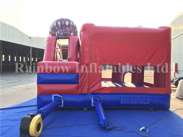 RB2015-4(5.5x5.8m) Inflatables Descendants Theme Bounce Castle With Slide
