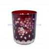 300ml 10oz Cylinder Drinking Glass Cup Popular Styles Blue Red Handmade Glasses