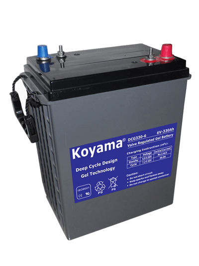 6V330AH Deep Cycle Gel Battery DCG330-6DT for sweeper