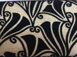 Plain Linen Flocking Upholstery Fabric for Sofa and Chair