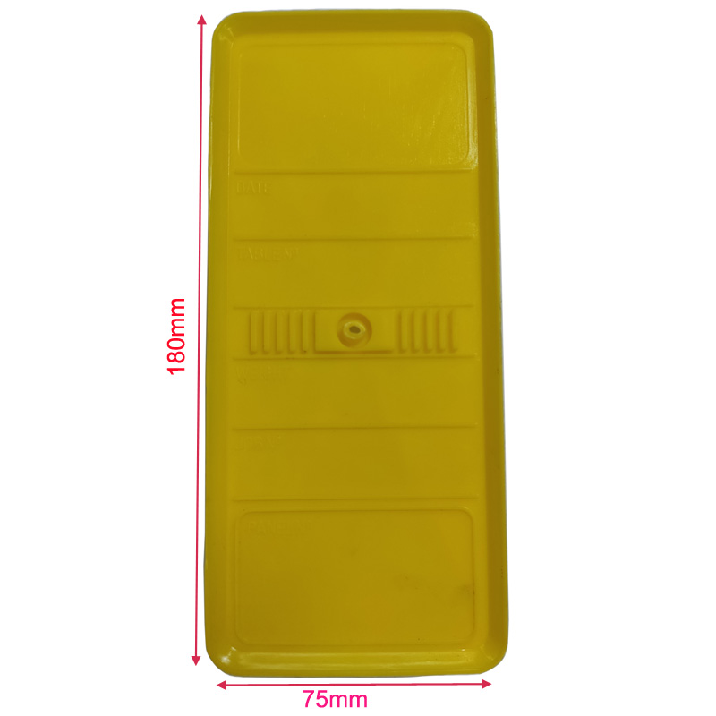 Panel Identification Plates 180mm x 75mm Yellow Color