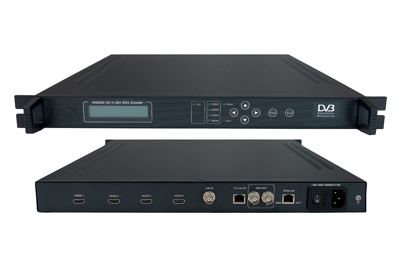 HP804D 4 in 1 H. 264 HDMI Encoder with 4 HDMI Input and IP Output