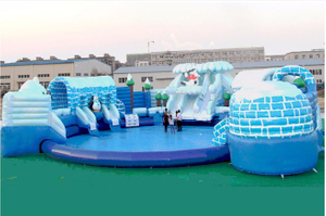 Super Giant Inflatable Ground Water Amuse Park