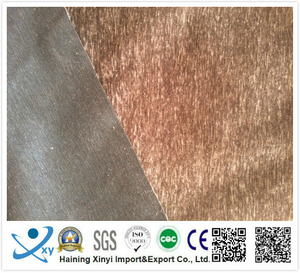 100% Polyester Plain Fire Retardant Chenille Fabric for Making Rugs/