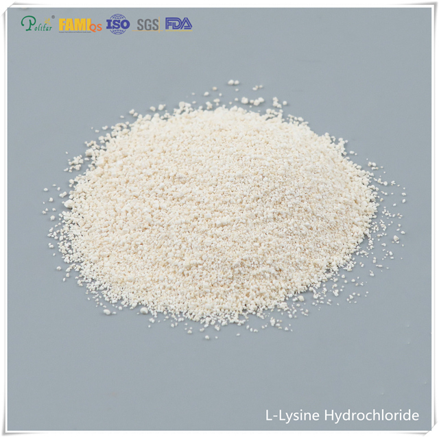 L-Lysine هيدروكلوريد 98.5٪ درجة تغذية CAS no.657-27-2 