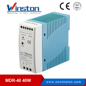 Fuente de alimentación de riel DIN 110v / 220v ac a dc MDR-40-24 40W 24V 1.7A