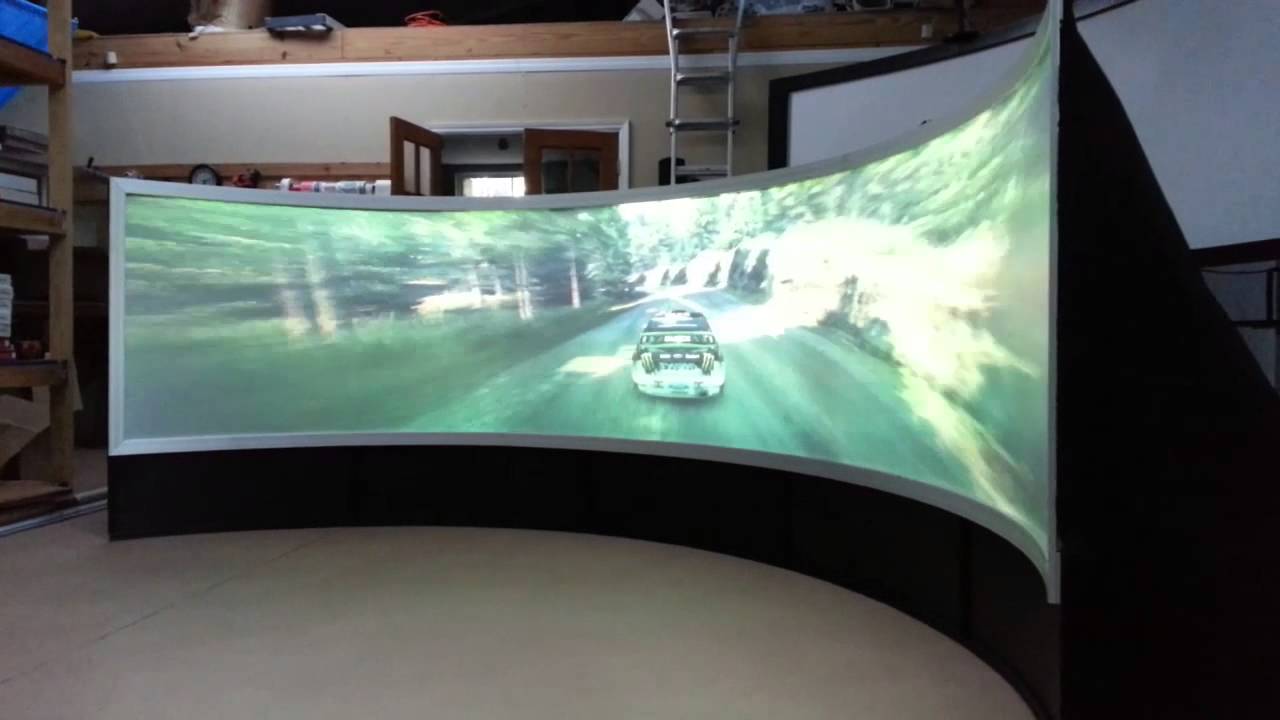 Large 180 Degree Curved Projection Screen with 3D Silver Projection for Cinema,Custom-made