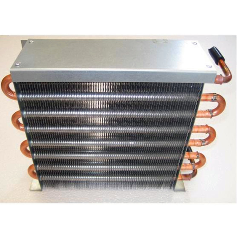 Bobina comercial de aluminio y cobre intercambiador de calor para almacenamiento en frío