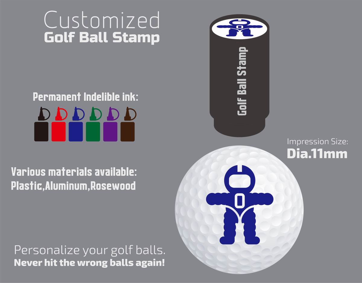 Circle Indelible Ink Plastic Golf Ball Stamps Buy golf ball stamps