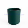 Customized luxury 8oz empty matte green glass candle jar with lid