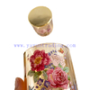 Vintage Empty Amber Luxury 8oz Cylinder Vesseles Glass Candle Jars with Lids