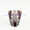 Different Color Embossed Glass Cup Drinking Glass Tumbler
