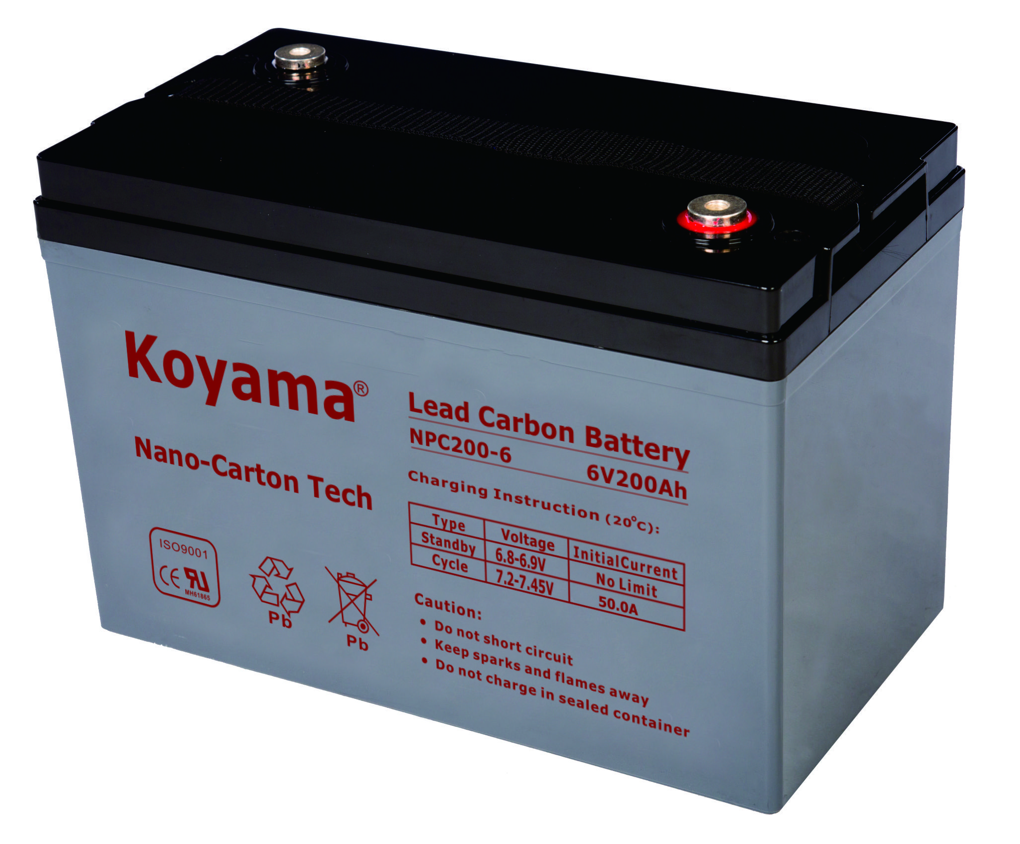 6V 200AH High Quality Deep Cycle Lead Carbon Battery NPC200-6