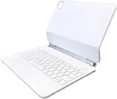 ALQUEIA APPLE 2024 Pro Nuevo teclado r&aacute;pido l Teclado num&eacute;rico &middot; Touch ID &middot; Escritura y trackpad incre&iacute;bles &middot; Negro blanco