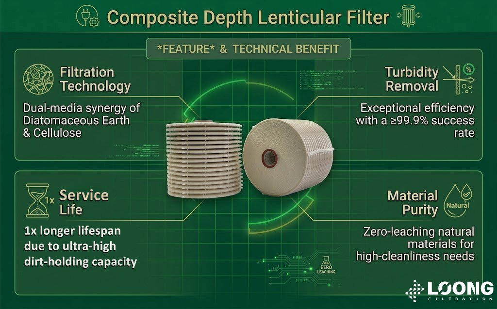Filtro lenticular de profundidad compuesto