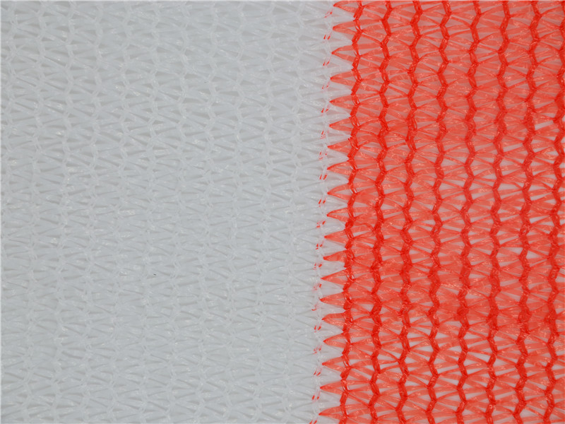 White And Orange 60GSM Greenhouse Shade Net Factory Suppliers