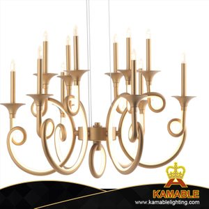 Декоративное современное железное силикагельное латунное подвесное освещение (KAH0018/S/G) 