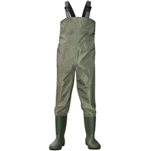 CW001 Water Proof Polyester PVC Fishing Chest Waders with Pvc Work Boots