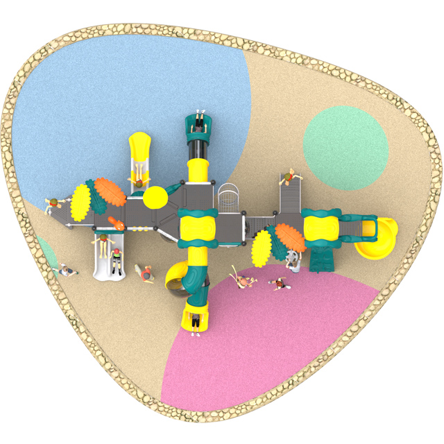 2022 Kinderspielplatz im neuen Design mit Baumdach HKDLS-02101