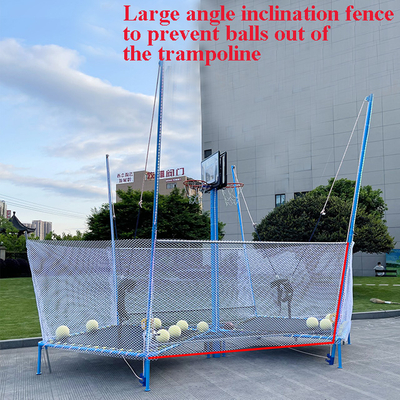 New and creative trampoline bed with digital basket ball goals and led leads TP-20220423-01