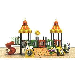 Outdoor Commercial Slide Castle Playground With Climbing Wall (ML-2005902)