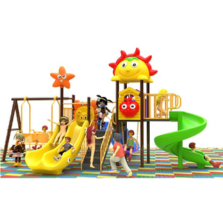 Outdoor Cartoon Children Slide And Swing Combination Equipment (BBE-N0)
