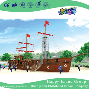 户外巨型儿童木制海盗船游乐场 (HHK-5602)