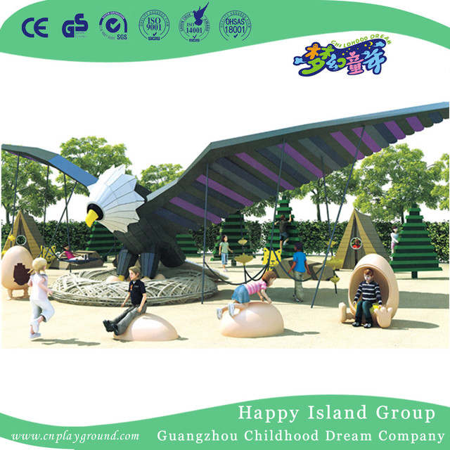 Al aire libre para niños pequeños Conch Climbing And Slide Animal Playground (HHK-4001)