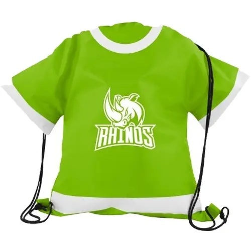 Custom Sports Football Fans Polyester T Shirt Drawstring Bag T-Shirt Sport Packs