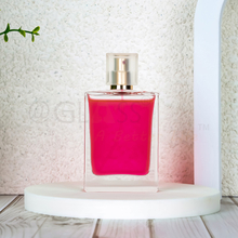 Cosmetic spray bottle with perfume sprayer and fancy cap