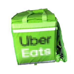  Factory Customized Uber Eats Insulated Food Transport Delivery Bag Backpack Foldbable for Bike