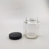 770ml Hexagon glass jar 