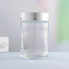 Clear Round Glass Honey Storage Honey Jar with lids 