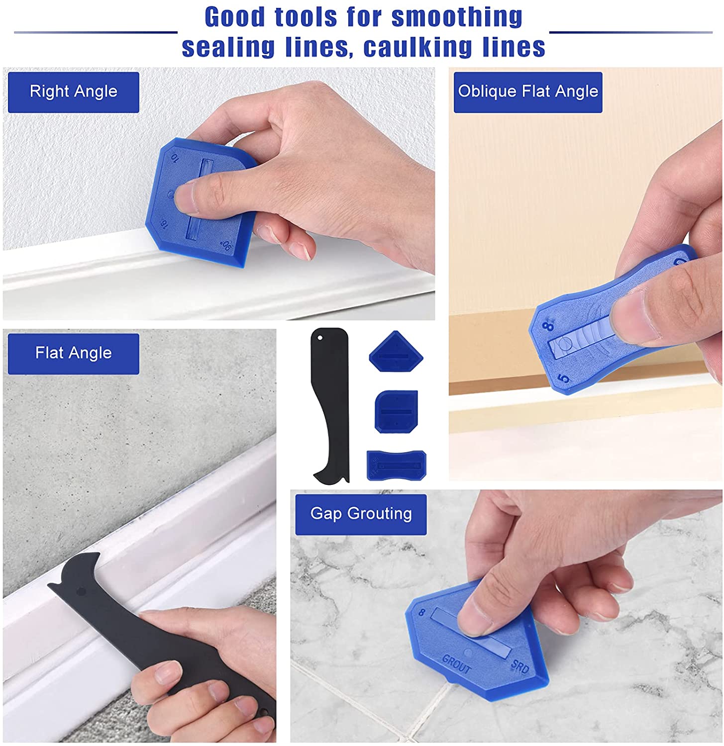 Caulking Tool Caulk Remover/ Scraper Tool kit 3 in 1 Silicone Caulking