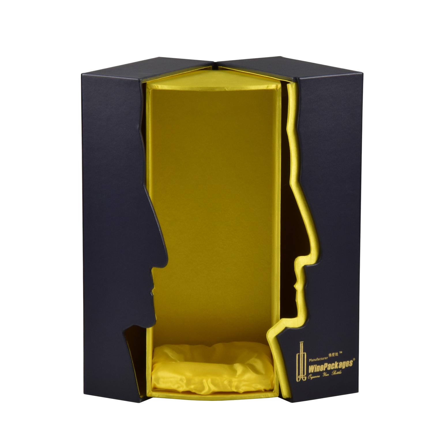 Wine Box Manufacturer PU leather luxury bordeaux wine gift box