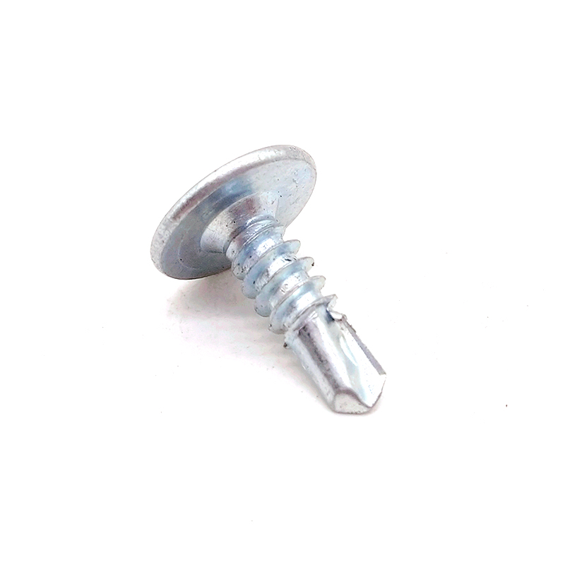 Tornillo autoperforante corto con cabeza de braguero de revestimiento de zinc de grado 4.8/6.8/8.8 de acero al carbono