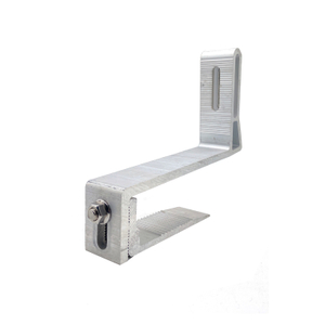 Pince de milieu et d'extrémité en aluminium pour support de support solaire au sol ou sur le toit plat pour panneau solaire